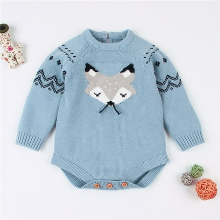 Newborn Baby Boy Girl Christmas Outfit Long Sleeve Deer Snowflake Knitted Rompers Sweater Buttons Bodysuit Warm Clothes
Newborn Baby Boy Girl Christmas Outfit Long Sleeve Deer Snowflake Knitted Rompers Sweater Buttons Bodysuit Warm Clothes