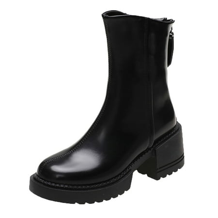 Luiyenes Fashion Autumn And Winter Women Boots Low Heel Heel Platform Solid Color Zipper
Luiyenes Fashion Autumn And Winter Women Boots Low Heel Heel Platform Solid Color Zipper