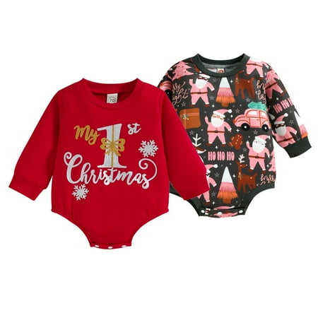 MAXCOZY 0-18M Christmas Outfit Newborn Infant Baby Girl Boy Oversized Sweatshirt Romper Toddler Bodysuit
MAXCOZY 0-18M Christmas Outfit Newborn Infant Baby Girl Boy Oversized Sweatshirt Romper Toddler Bodysuit