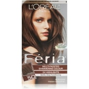 L'Oreal Paris Feria Permanent Hair Color, 58 Medium Golden Brown 1 ea
