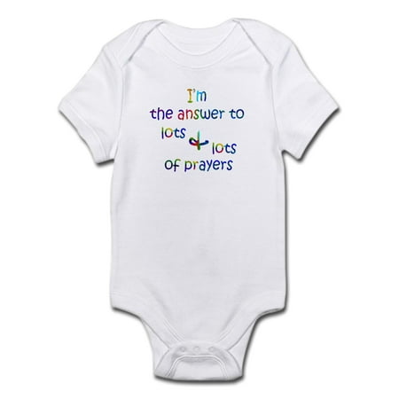 CafePress - I m The Answer To Lots And Lots Of Prayers Infant - Baby Light Bodysuit
CafePress - I m The Answer To Lots And Lots Of Prayers Infant - Baby Light Bodysuit