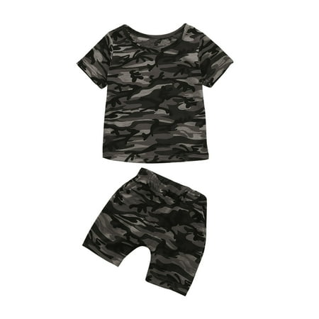 QWERTYU Toddler Baby Child Boy 2PCS Clothing Set Outfit Short Sleeve Tops and Shorts Set Summer Camouflage Camouflage
QWERTYU Toddler Baby Child Boy 2PCS Clothing Set Outfit Short Sleeve Tops and Shorts Set Summer Camouflage Camouflage