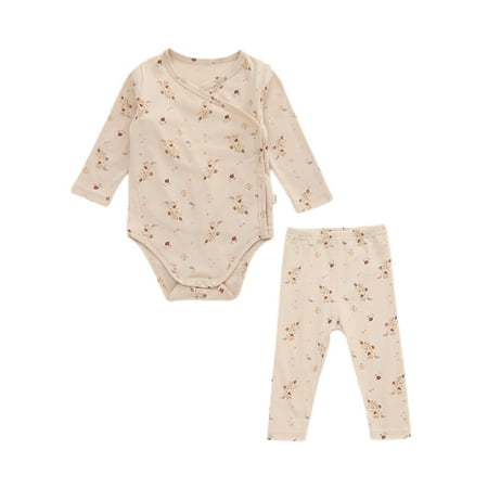 Capreze Long Sleeve Romper Outfits Crew Neck 2Pcs Outfit Suit Toddler Loose Fruit Printed Rompers + Pants Party Buttons Flower 66cm
Capreze Long Sleeve Romper Outfits Crew Neck 2Pcs Outfit Suit Toddler Loose Fruit Printed Rompers + Pants Party Buttons Flower 66cm