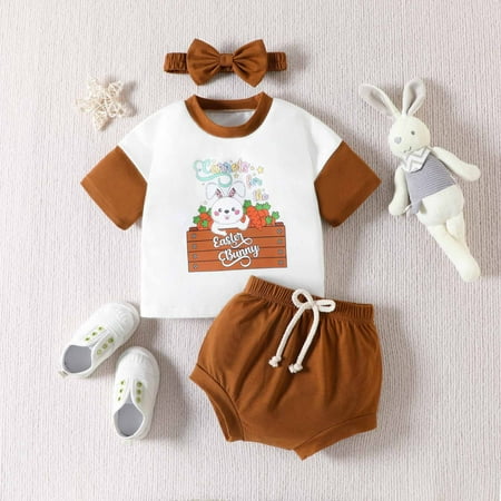 Idoravan Tshirt for Kids Clearance Baby Boys Girls Easter Lovely Embroidered Bunny Candy Color T-shirt Shorts Headband Suit
Idoravan Tshirt for Kids Clearance Baby Boys Girls Easter Lovely Embroidered Bunny Candy Color T-shirt Shorts Headband Suit