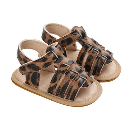 One opening Baby Girls Summer Sandals Solid Color/Leopard Print Open Toe Non-Slip Casual Breathable Leather Shoes for Infant Kids
One opening Baby Girls Summer Sandals Solid Color/Leopard Print Open Toe Non-Slip Casual Breathable Leather Shoes for Infant Kids