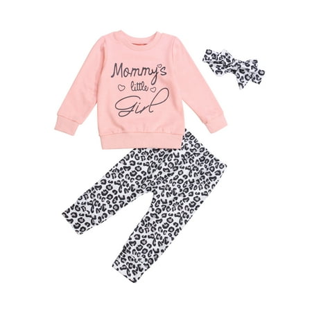 IZhansean Newborn Baby Girl Fall Outfits Long Sleeve Tops+Leopard Print Pants with Headband 3PCS Clothes Pink 2-3 Years
IZhansean Newborn Baby Girl Fall Outfits Long Sleeve Tops+Leopard Print Pants with Headband 3PCS Clothes Pink 2-3 Years