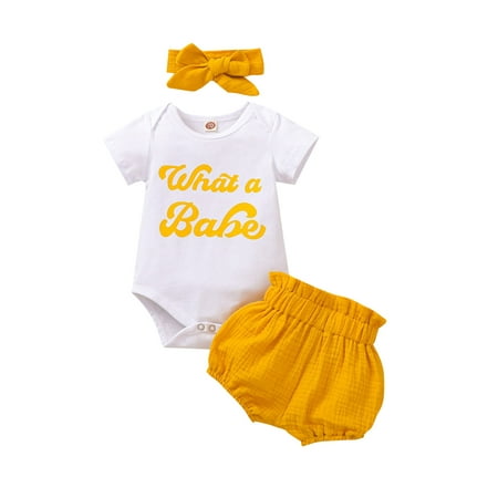EYIIYE Kids Girls Short Sleeve Round Neck Letter Romper Shorts With Bow Headwear Outfit
EYIIYE Kids Girls Short Sleeve Round Neck Letter Romper Shorts With Bow Headwear Outfit