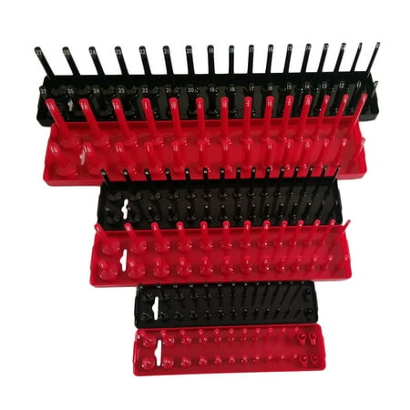 6 Piece Metric Socket Tray Set (Red and Black) Drive Socket Holders Organizers for Tool Box
6 Piece Metric Socket Tray Set (Red and Black) Drive Socket Holders Organizers for Tool Box