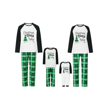 Suanret Merry Christmas Family Matching Pajamas Sets Letter Print Long Sleeve Tops Plaid Pants Sleepwear PJs White Green Mom-L
Suanret Merry Christmas Family Matching Pajamas Sets Letter Print Long Sleeve Tops Plaid Pants Sleepwear PJs White Green Mom-L