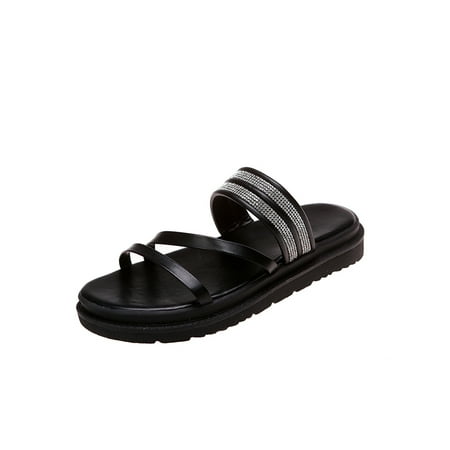 Ymiytan Womens Slippers Rhinestones Platform Sandals Slip On Slides Indoor&Outdoor Casual Lightweight Open Toe Slide Sandal Black 8
Ymiytan Womens Slippers Rhinestones Platform Sandals Slip On Slides Indoor&Outdoor Casual Lightweight Open Toe Slide Sandal Black 8