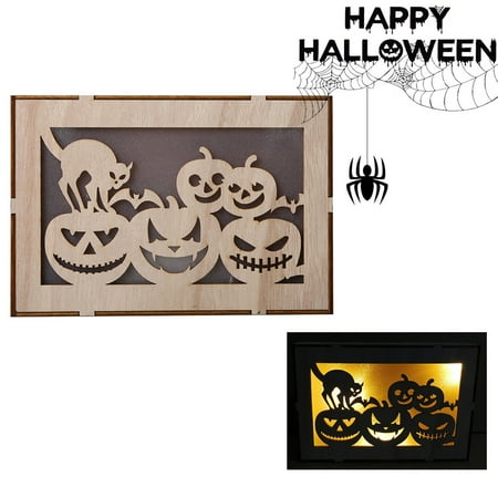 Tuscom Halloween Decorations Halloween Ornaments Vintage Halloween Decor LED Hollow Wooden Light Pendants Home Ornaments
Tuscom Halloween Decorations Halloween Ornaments Vintage Halloween Decor LED Hollow Wooden Light Pendants Home Ornaments