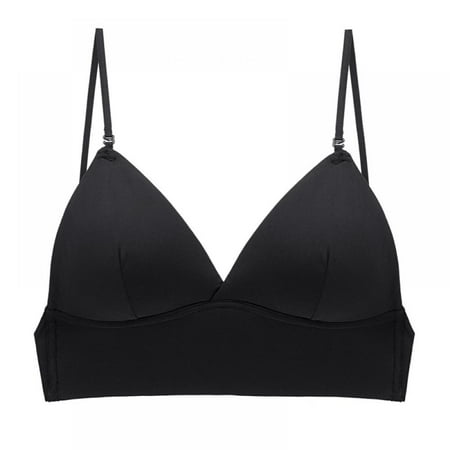 Xmarks Bralette for Women Triangle Cups Removable Padded Wire Free Pull On Closure Black 36/80ABC
Xmarks Bralette for Women Triangle Cups Removable Padded Wire Free Pull On Closure Black 36/80ABC