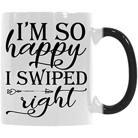 Gift Coffee Mug Cup I m So Happy I Swiped Right Funny Valentines Boyfriend Gift Heat Sensitive Color-Changing Morphing Mug
Gift Coffee Mug Cup I m So Happy I Swiped Right Funny Valentines Boyfriend Gift Heat Sensitive Color-Changing Morphing Mug
