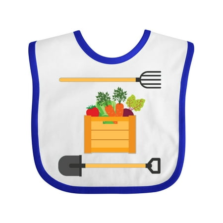 Inktastic Vegetable Gardener Organic Farming Gift Baby Boy or Baby Girl Bib