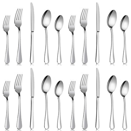 20 Piece Silverware Set Service for 4 Premium Stainless Steel Flatware Set Cutlery Utensil Set Durable Home Kitchen Eating Tableware Set Include Fork Knife Spoon Set Dishwasher Safe
20 Piece Silverware Set Service for 4 Premium Stainless Steel Flatware Set Cutlery Utensil Set Durable Home Kitchen Eating Tableware Set Include Fork Knife Spoon Set Dishwasher Safe