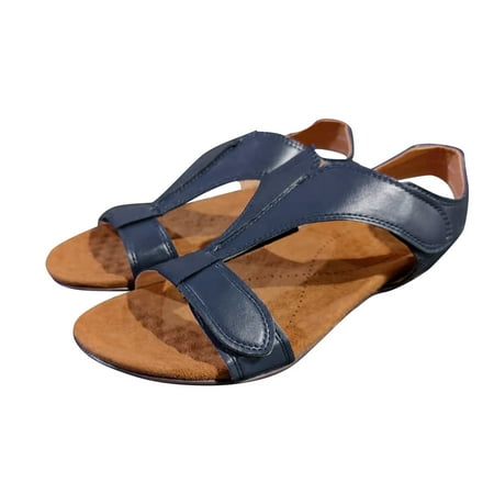 Flat Sandals Women Leather Open Toe T Straps Sandals Casual Comfortable Roman Gladiator Flat Sandals For Women Dressy Summer Casual Sandals HSMQHJWE(Blue 9)
Flat Sandals Women Leather Open Toe T Straps Sandals Casual Comfortable Roman Gladiator Flat Sandals For Women Dressy Summer Casual Sandals HSMQHJWE(Blue 9)