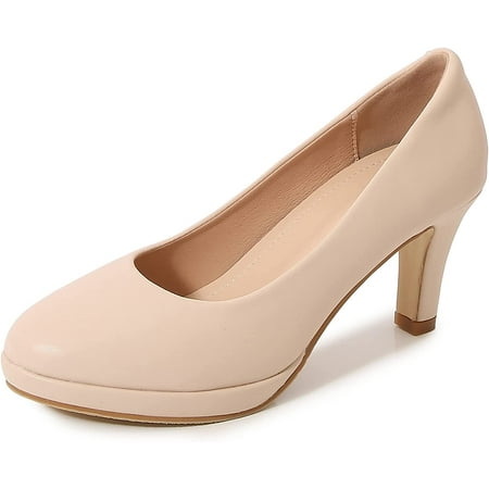 Women s Classic Leather Platform Mid-Heel Round Toe Mary Jane Bridal Wedding Party Dress Pump Shoes
Women s Classic Leather Platform Mid-Heel Round Toe Mary Jane Bridal Wedding Party Dress Pump Shoes