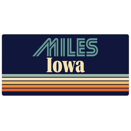 Miles Iowa 5 x 2.5-Inch Fridge Magnet Retro Design