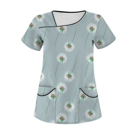 TKing Fashion Independence Day Women Plus Size Scrubs Top V-Neck Short Sleeve Printed Pockets Work Blouse for Women Gray 4XL
TKing Fashion Independence Day Women Plus Size Scrubs Top V-Neck Short Sleeve Printed Pockets Work Blouse for Women Gray 4XL