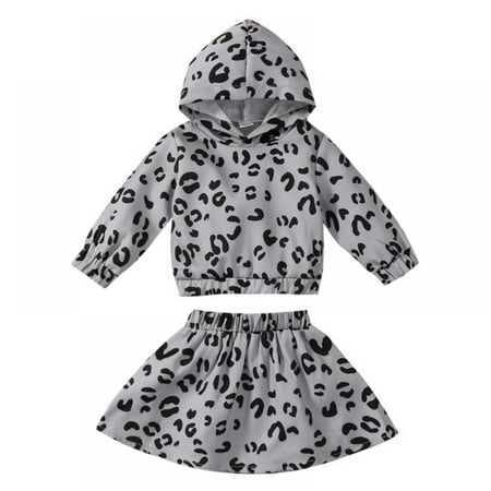 Toddler Baby Girls Leopard Printed Hooded Sweatshirt Top +Short Skirt Outfits Set 1-6T
Toddler Baby Girls Leopard Printed Hooded Sweatshirt Top +Short Skirt Outfits Set 1-6T