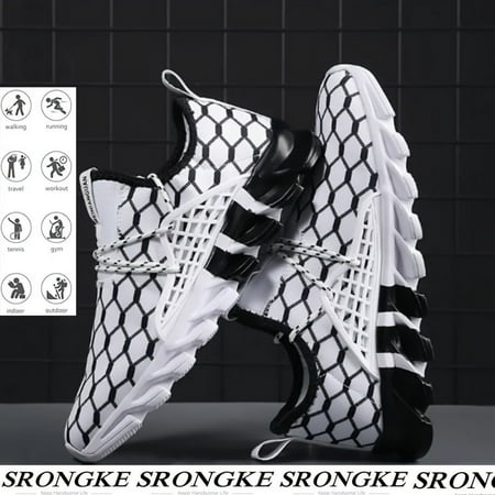 Men s Shock Absorption blade type Shoes Breathable Lace up Non-Slip Shoes For Jogging Walking
Men s Shock Absorption blade type Shoes Breathable Lace up Non-Slip Shoes For Jogging Walking