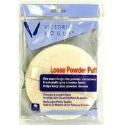 2 Pack Round Loose Powder Puff 1 ea