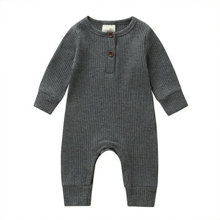 RPVATI Unisex-Baby Summer Romper Infant Button Outfits Solid Long-Sleeve Cotton Clothes
RPVATI Unisex-Baby Summer Romper Infant Button Outfits Solid Long-Sleeve Cotton Clothes