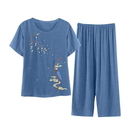 Vedolay Pajamas For Women Nightgown Womens Pajama Sets Silk Satin Lace Trim Sleepwear 2 Piece Pjs Cami Top and Shorts Nightwear Blue L
Vedolay Pajamas For Women Nightgown Womens Pajama Sets Silk Satin Lace Trim Sleepwear 2 Piece Pjs Cami Top and Shorts Nightwear Blue L