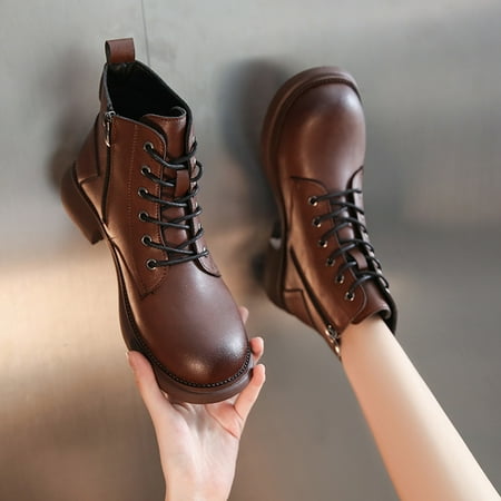 ZMHEGW Boots For Women Artificial Leather Solid Color Autumn Thick Sole Square Heels Zipper Short Booties Round Toe Boots Shoes
ZMHEGW Boots For Women Artificial Leather Solid Color Autumn Thick Sole Square Heels Zipper Short Booties Round Toe Boots Shoes