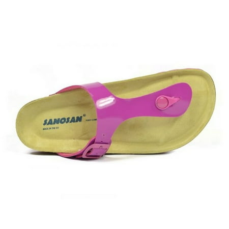 Sanosan Womens Geneve Lacquered Leather Sandals