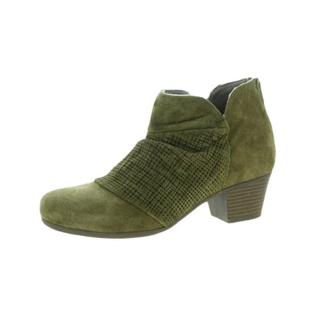 Array Womens Blair Suede Block Heel Ankle Boots