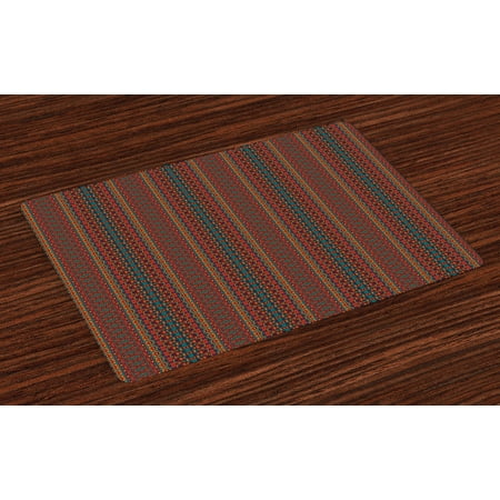 African Placemats Set of 4 Folkloric and Psychedelic Ornament Pattern Indigenous Motifs with Colorful Design Washable Fabric Place Mats for Dining Room Kitchen Table Decor Multicolor by Ambesonne
African Placemats Set of 4 Folkloric and Psychedelic Ornament Pattern Indigenous Motifs with Colorful Design Washable Fabric Place Mats for Dining Room Kitchen Table Decor Multicolor by Ambesonne
