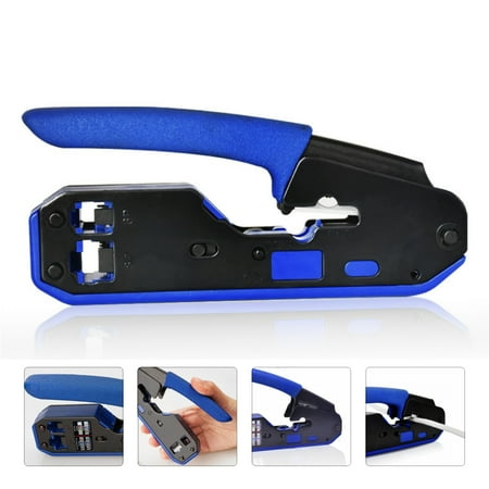 Crimp Tool Ethernet Crimping Tool All-in-one Crimper Wire Stripper Cutter