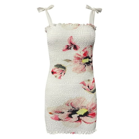 qipaqil Womens Fashion Print Summer Dress Casual Camisole Dress