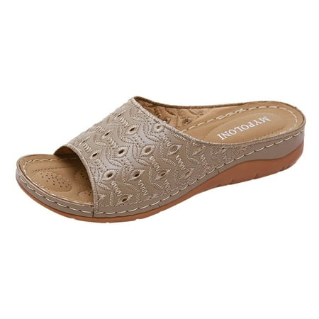 Follure Girl women s casual shoes Summer Women s Ladies Thick Comfortable Flat Slipper Sandals Beach Casual Shoes Khaki 37
Follure Girl women s casual shoes Summer Women s Ladies Thick Comfortable Flat Slipper Sandals Beach Casual Shoes Khaki 37