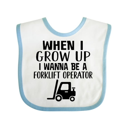 Inktastic Future Forklift Operator Gift Baby Boy or Baby Girl Bib