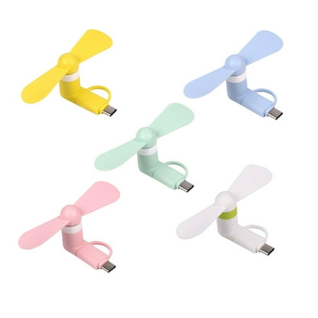 HOMEMAXS 5pcs Hand Micro USB Portable Type-C Smartphone Fan with Two Leaves Cooling Ventilator for Travel Bus Subway (Random Color)
HOMEMAXS 5pcs Hand Micro USB Portable Type-C Smartphone Fan with Two Leaves Cooling Ventilator for Travel Bus Subway (Random Color)