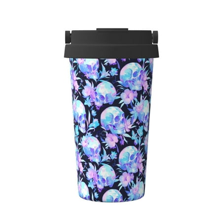 Matuu flower Skull star for Insulated Coffee Mug Reusable Travel Coffee Cup Spill Proof 16oz Stainless Steel Coffee Cups for Hot/Ice Coffee Tea
Matuu flower Skull star for Insulated Coffee Mug Reusable Travel Coffee Cup Spill Proof 16oz Stainless Steel Coffee Cups for Hot/Ice Coffee Tea