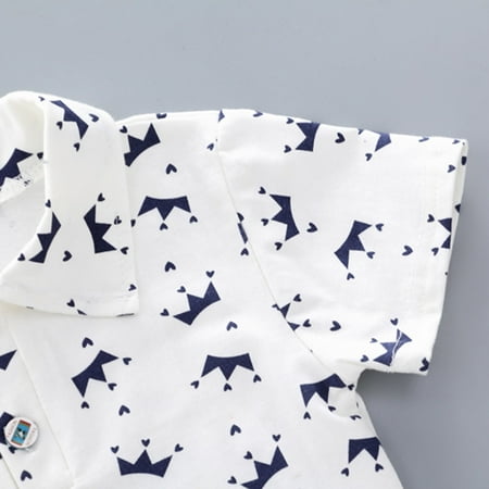 nsendm Short Kids Baby Toddler Pattern Pants Sleeve Boy Crown Denim Shirt Set Tops+ Boys Outfits&Set Size 8 Boys Clothes Childrenscostume White 6-12 Months
nsendm Short Kids Baby Toddler Pattern Pants Sleeve Boy Crown Denim Shirt Set Tops+ Boys Outfits&Set Size 8 Boys Clothes Childrenscostume White 6-12 Months