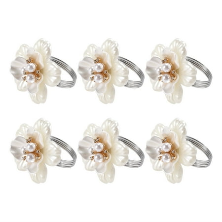 Napkin Rings White Pearl Flower Napkin Rings Set of 6 Crystal Diamond Napkin Rings for Wedding Birthday Party Holder Dining Kitchen
Napkin Rings White Pearl Flower Napkin Rings Set of 6 Crystal Diamond Napkin Rings for Wedding Birthday Party Holder Dining Kitchen