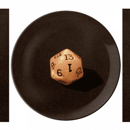White Gambling Dice Photo Plate Decorative Porcelain Salver Tableware Dinner Dish