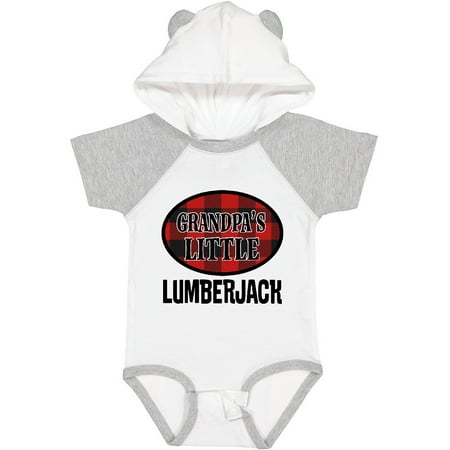 Inktastic Grandpa Little Lumberjack Gift Baby Boy Bodysuit