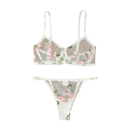 BIZIZA Women Lingerie Sets Embroidered 2 Piece Babydoll Lace Sexy Mesh Bra and Panty Set White XL
BIZIZA Women Lingerie Sets Embroidered 2 Piece Babydoll Lace Sexy Mesh Bra and Panty Set White XL