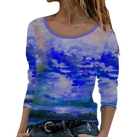 Qufokar Underscrub Shirts for Women Woman S Workout Top Womens Long Sleeve Round Neck Printed T Shirt Casual Tops
Qufokar Underscrub Shirts for Women Woman S Workout Top Womens Long Sleeve Round Neck Printed T Shirt Casual Tops