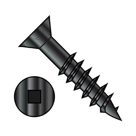 8X2 Flat Head (no nibs) Square Recess Deep Thread Wood Screw 2/3 Threaded Black Oxide (Pack Qty 3 500) BC-0832DQFDB
8X2 Flat Head (no nibs) Square Recess Deep Thread Wood Screw 2/3 Threaded Black Oxide (Pack Qty 3 500) BC-0832DQFDB