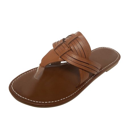 Flip Flops for Women Leisure Roman Style Women S Solid Color Summer Non Slip Slip On Flat Beach Open Toe Breathable Sandals Flip Flops Shoes Slippers Flip Flops Artificial Leather Brown 41
Flip Flops for Women Leisure Roman Style Women S Solid Color Summer Non Slip Slip On Flat Beach Open Toe Breathable Sandals Flip Flops Shoes Slippers Flip Flops Artificial Leather Brown 41