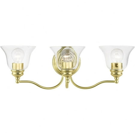 3 Light Bathroom Light in Transitional Style-7.5 inches Tall and 24 inches Wide-Polished Brass Finish Bailey Street Home 218-Bel-4821557
3 Light Bathroom Light in Transitional Style-7.5 inches Tall and 24 inches Wide-Polished Brass Finish Bailey Street Home 218-Bel-4821557