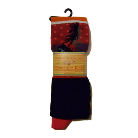 Dub & Drino France Ladies Over the Knee Socks Peacock/Black US 5/8.5
