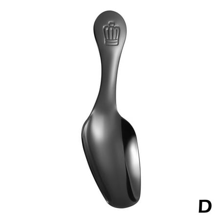 Teaspoons Short Handle Sugar Salt Spice Spoon Tea Coffee Crown Scoop Cute R4P4