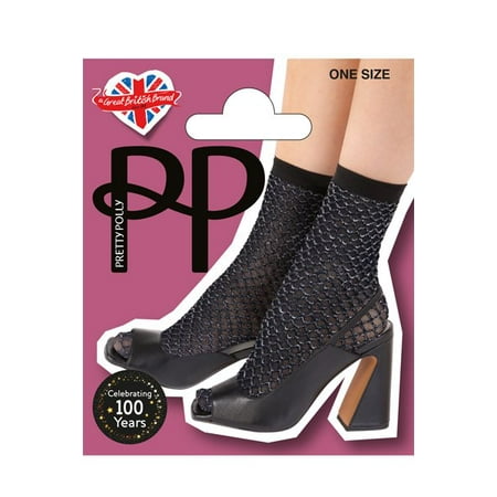 Pretty Polly Double Layer Lurex Net Anklets PNAWC3